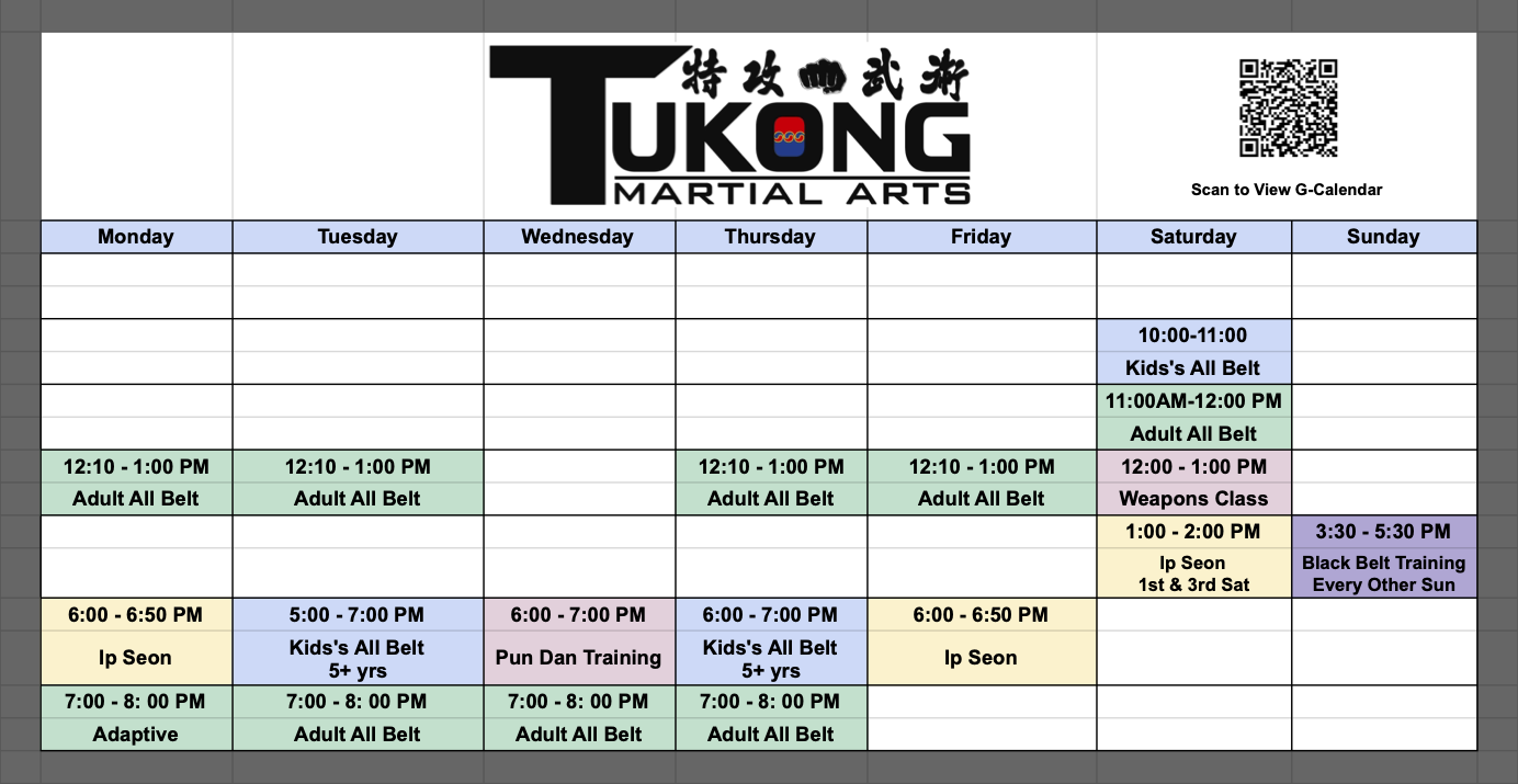 Class Schedule